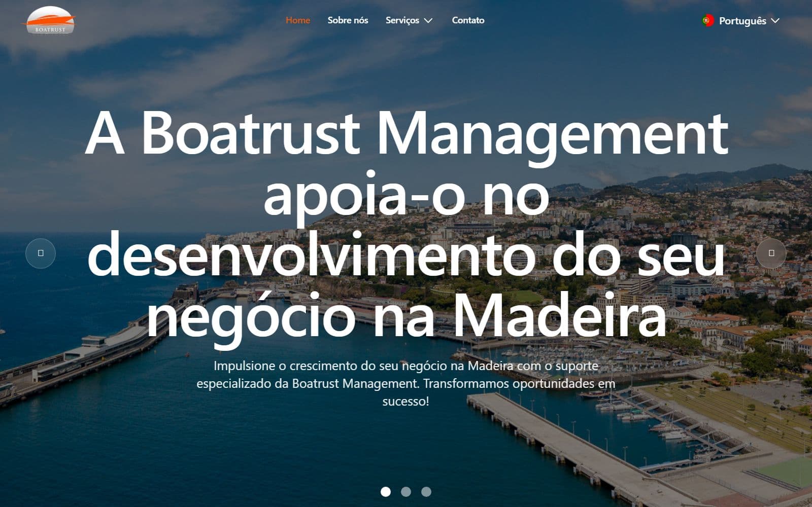 Capture du site Boatrust Madeira
