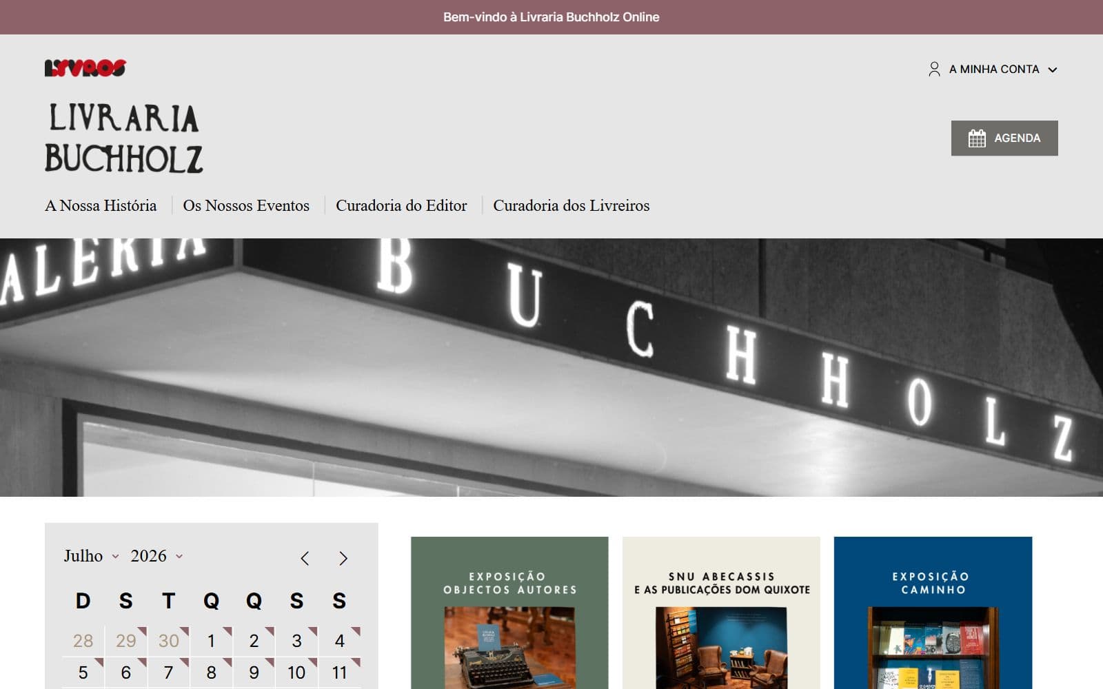 Capture du site Livraria Buchholz